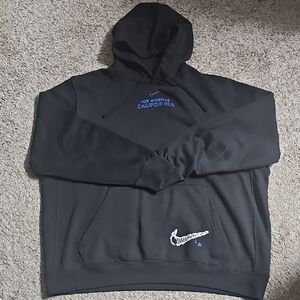 Nike Los Angeles Black Hoodie with Blue Accents NWOT